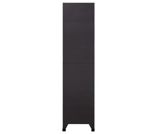 Ģērbtuves Skapis, Pelēks, Sarkans, 90X45X180 Cm, Tērauds Vidaxl
