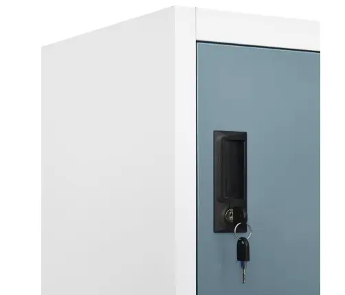 Lukustatav Hoiukapp, Helehall Ja Tumehall, 90X45X180 cm Teras