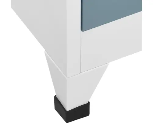 Lukustatav Hoiukapp, Helehall Ja Tumehall, 90X45X180 cm Teras