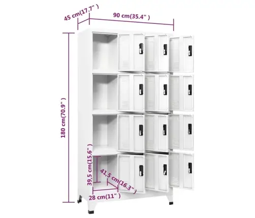 Persirengimo Spintelė, Baltos Spalvos, 90X45X180cm Plienas
