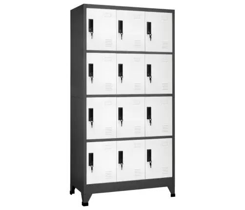 Persirengimo Spintelė, Antracito/Balta, 90X45X180cm Plienas