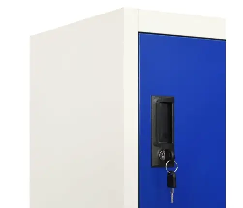 Lukustatav Hoiukapp, Hall Ja Sinine, 90 X 45 X 180 cm Teras