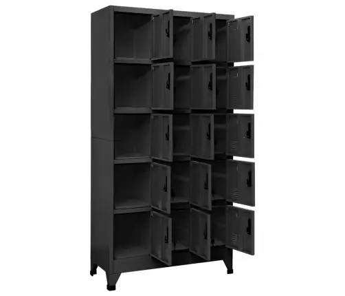 Persirengimo Spintelė, Antracito Spalvos, 90X40X180cm Plienas