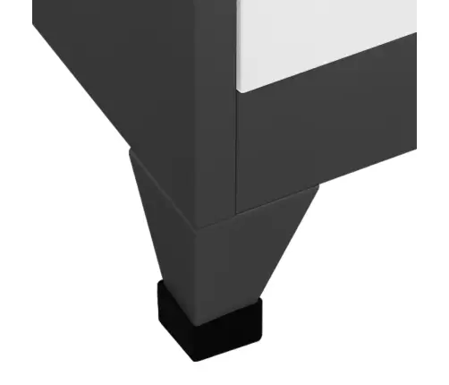 Persirengimo Spintelė, Antracito/Balta, 90X40X180cm Plienas