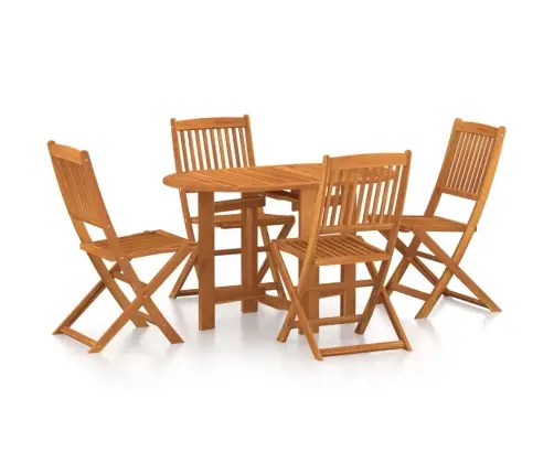 5-Daļīgs Dārza Mēbeļu Komplekts, Akācijas Masīvkoks Vidaxl 5-Daļīgs Dārza Mēbeļu Komplekts, Akācijas Masīvkoks Vidaxl