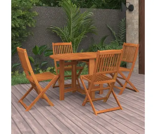 5-Daļīgs Dārza Mēbeļu Komplekts, Akācijas Masīvkoks Vidaxl 5-Daļīgs Dārza Mēbeļu Komplekts, Akācijas Masīvkoks Vidaxl