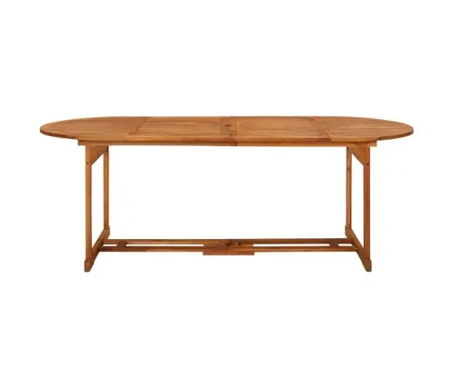 9-Daļīgs Dārza Mēbeļu Komplekts, 220X90X75Cm Akācijas Masīvkoks Vidaxl