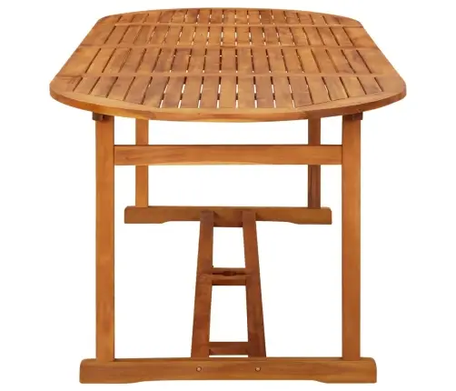 Sodo Valgomojo Komplektas, 11 Dalių, 220X90X75 cm Akacija