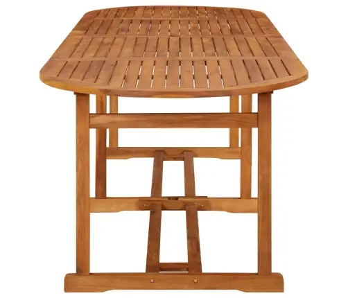 13-Osaline Aiamööblikomplekt, 280 X 90 X 75 cm Akaatsiapuit