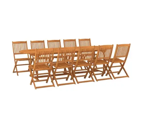 Sodo Valgomojo Komplektas, 11 Dalių, 280X90X75 cm Akacija