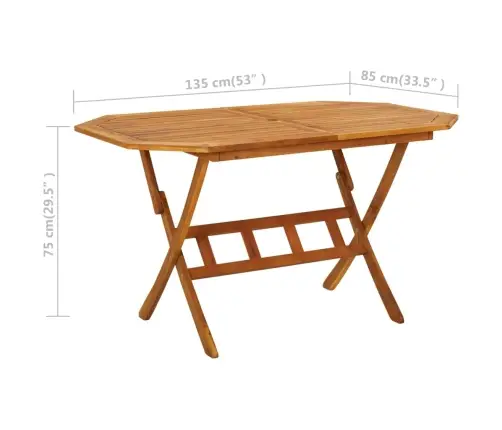 5-Osaline Aiamööblikomplekt, Akaatsiapuit