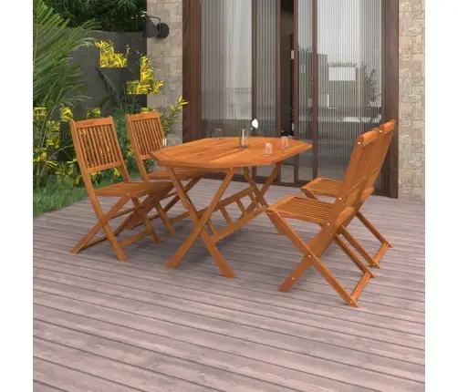 5-Daļīgs Dārza Mēbeļu Komplekts, Akācijas Masīvkoks Vidaxl
