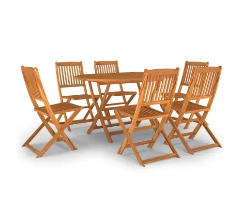 7-Daļīgs Dārza Mēbeļu Komplekts, Akācijas Masīvkoks Vidaxl