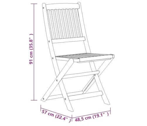 7-Daļīgs Dārza Mēbeļu Komplekts, Akācijas Masīvkoks Vidaxl
