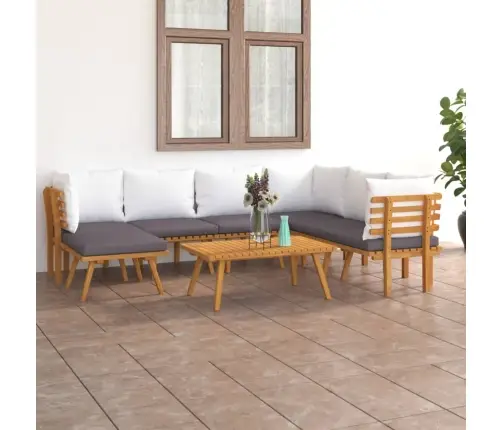 8-Osaline Aiadiivanikomplekt Patjadega, Akaatsiapuit