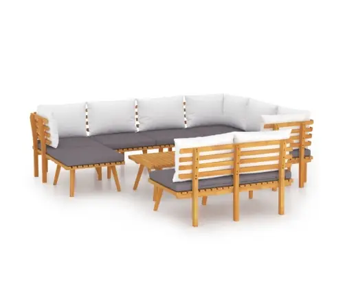 9-Osaline Aiadiivanikomplekt Patjadega, Akaatsiapuit