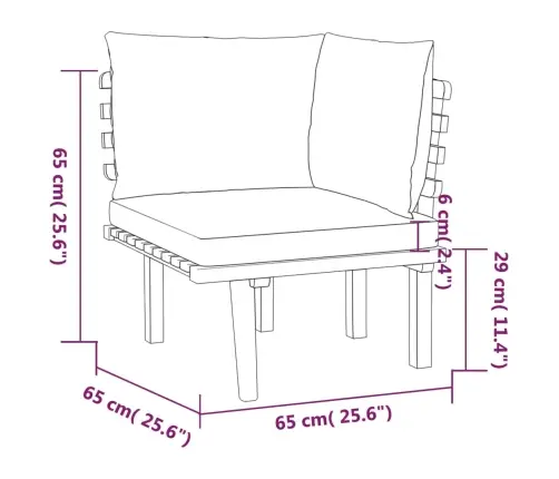 12-Daļīgs Dārza Atpūtas Mēbeļu Komplekts Ar Matračiem, Akācija Vidaxl