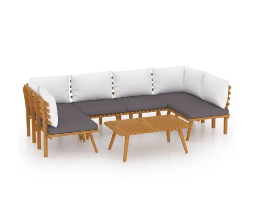 7-Osaline Aiadiivanikomplekt Patjadega, Akaatsiapuit