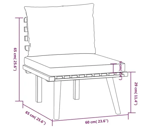 7-Osaline Aiadiivanikomplekt Patjadega, Akaatsiapuit