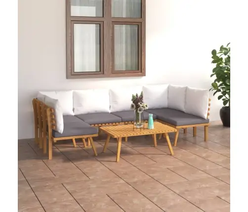 7-Osaline Aiadiivanikomplekt Patjadega, Akaatsiapuit