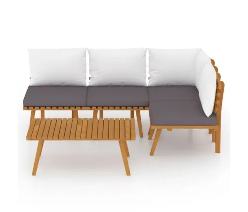 5-Osaline Aiadiivanikomplekt Patjadega, Akaatsiapuit