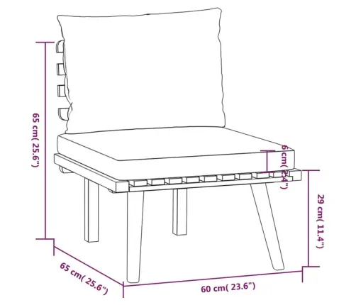 5-Osaline Aiadiivanikomplekt Patjadega, Akaatsiapuit