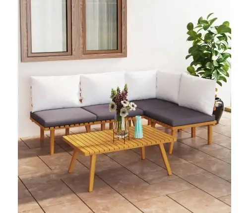 5-Osaline Aiadiivanikomplekt Patjadega, Akaatsiapuit