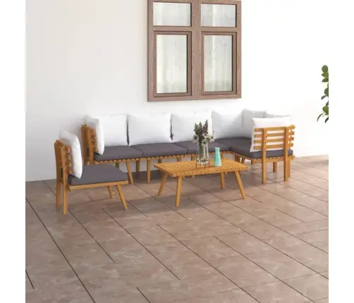 7-Osaline Aiadiivanikomplekt Patjadega, Akaatsiapuit