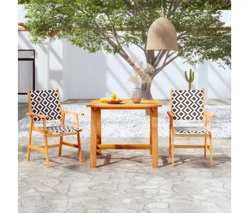 3-Osaline Aiamööblikomplekt, Akaatsiapuit