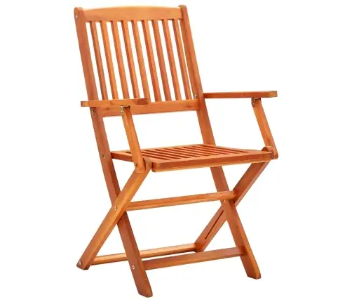 Saliekami Dārza Krēsli, 8 Gab., Eikalipta Masīvkoks Vidaxl