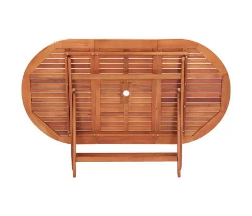 Sulankstomas Valgomojo Komplektas, 9 Dalių, Eukalipto Masyvas