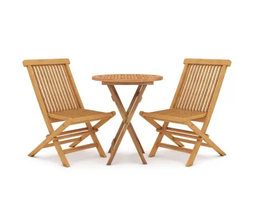 3-Daļīgs Dārza Mēbeļu Komplekts, Masīvs Tīkkoks Vidaxl