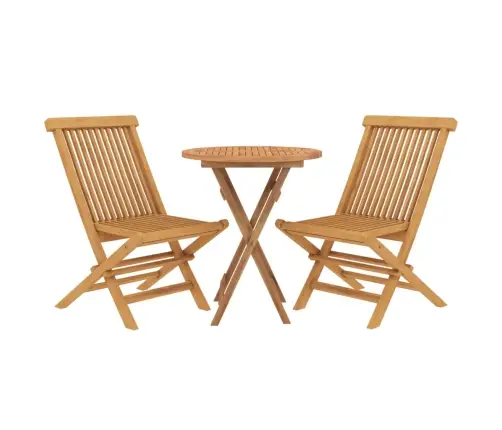 3-Daļīgs Dārza Mēbeļu Komplekts, Masīvs Tīkkoks Vidaxl