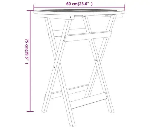 Sodo Valgomojo Baldų Komplektas, 3 Dalių, Tikmedžio Masyvas