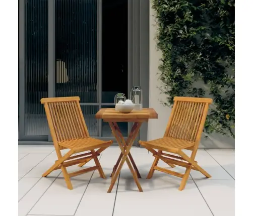 3-Daļīgs Dārza Mēbeļu Komplekts, Masīvs Tīkkoks Vidaxl