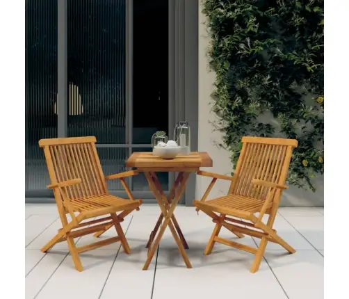 3-Osaline Aiamööbli Komplekt, Tiikpuu