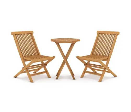 3-Daļīgs Dārza Mēbeļu Komplekts, Masīvs Tīkkoks Vidaxl