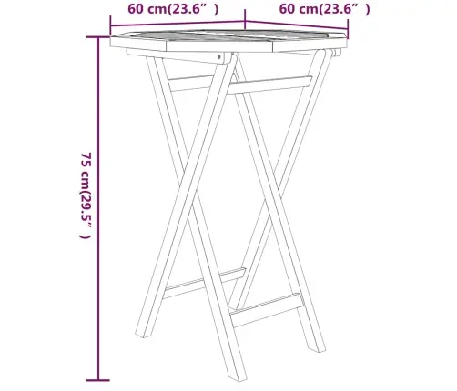 3-Daļīgs Dārza Mēbeļu Komplekts, Masīvs Tīkkoks Vidaxl