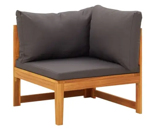 4-Osaline Aiadiivanikomplekt, Tumehallid Padjad, Akaatsiapuit