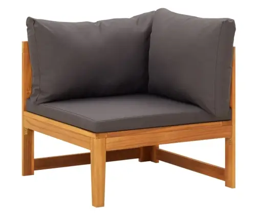 3-Daļīgs Dārza Atpūtas Mēbeļu Komplekts Ar Spilveniem, Akācija Vidaxl