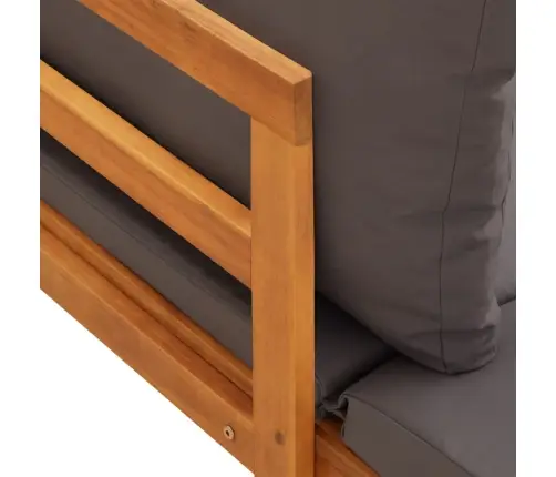 5-Osaline Aiadiivanikomplekt, Tumehallid Padjad, Akaatsiapuit