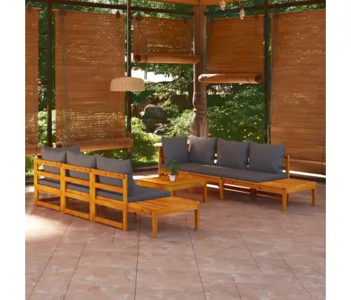 5-Osaline Aiadiivanikomplekt, Tumehallid Padjad, Akaatsiapuit