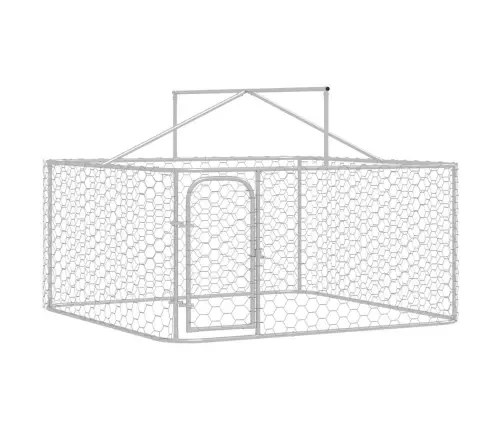 Lauko Voljeras Šunims Su Stogu, 200X200X150Cm