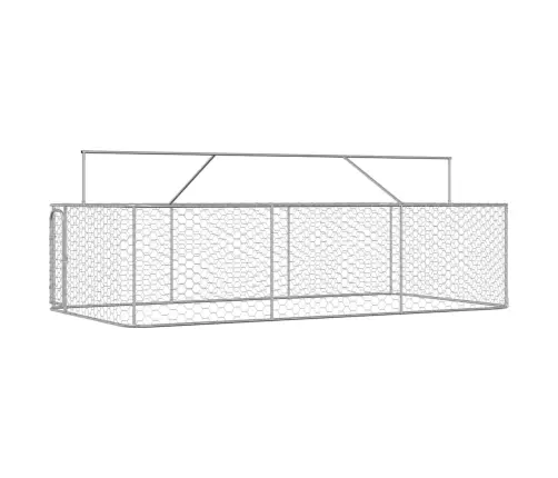 Suņu Voljērs Ar Jumtu, 400X200X150 Cm Vidaxl