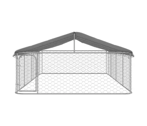 Suņu Voljērs Ar Jumtu, 600X300X150 Cm Vidaxl