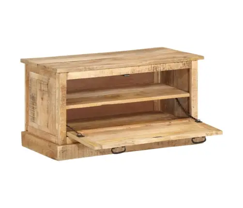 Jalanõude Hoiupink, 85 X 40 X 45 cm Toekas Mangopuit