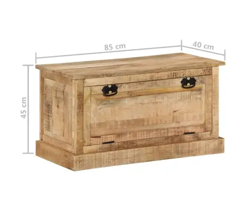 Jalanõude Hoiupink, 85 X 40 X 45 cm Toekas Mangopuit