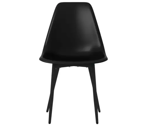 Virtuves Krēsli, 6 Gab., Melns Pp Vidaxl