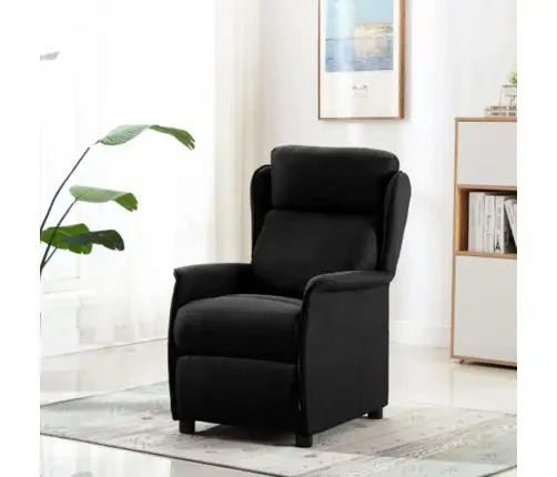 Atpūtas Krēsls Melna Auduma Vidaxl