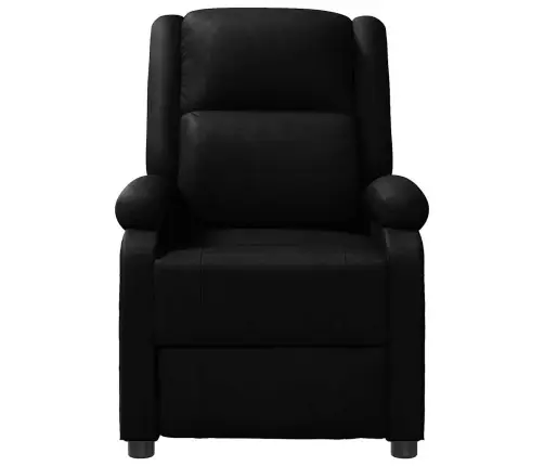 Atlošiamas Krėslas, Juodos Spalvos, Dirbtinė Oda